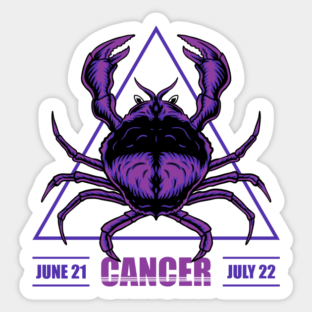 Cancer Zodiac Artwork Sticker by Utopia Shop